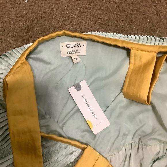 NWT Guapa X Anthropologie Tiered Color Block Midi Dress Size Small Petite SP - Picture 8 of 12